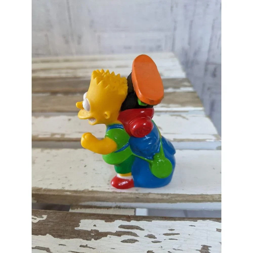 1990 Bart Simpson TCFFC PVC figurine camping toy‎